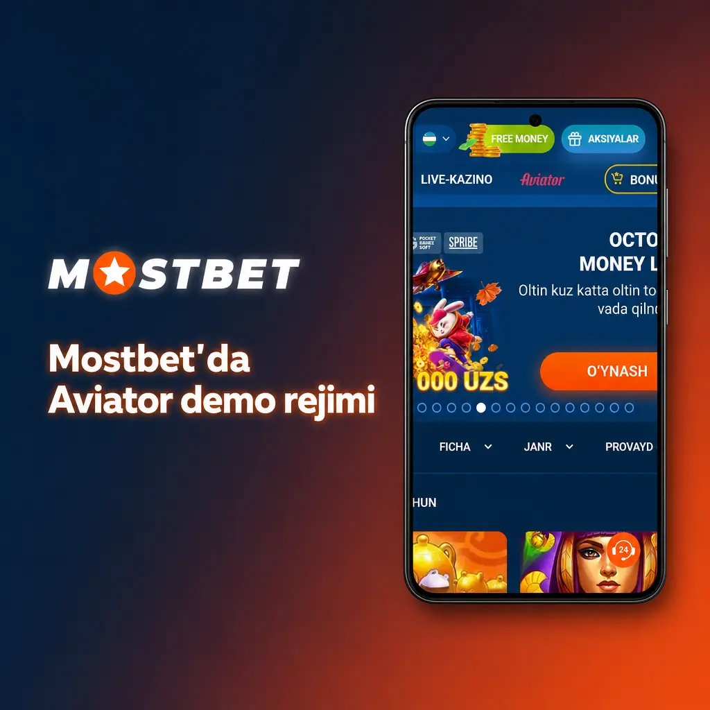 Mostbet'da Aviator demo rejimi: haqiqiy pulsiz o'ynab, strategiya sinash va o'yin mexanikasini o'rganish imkoniyati